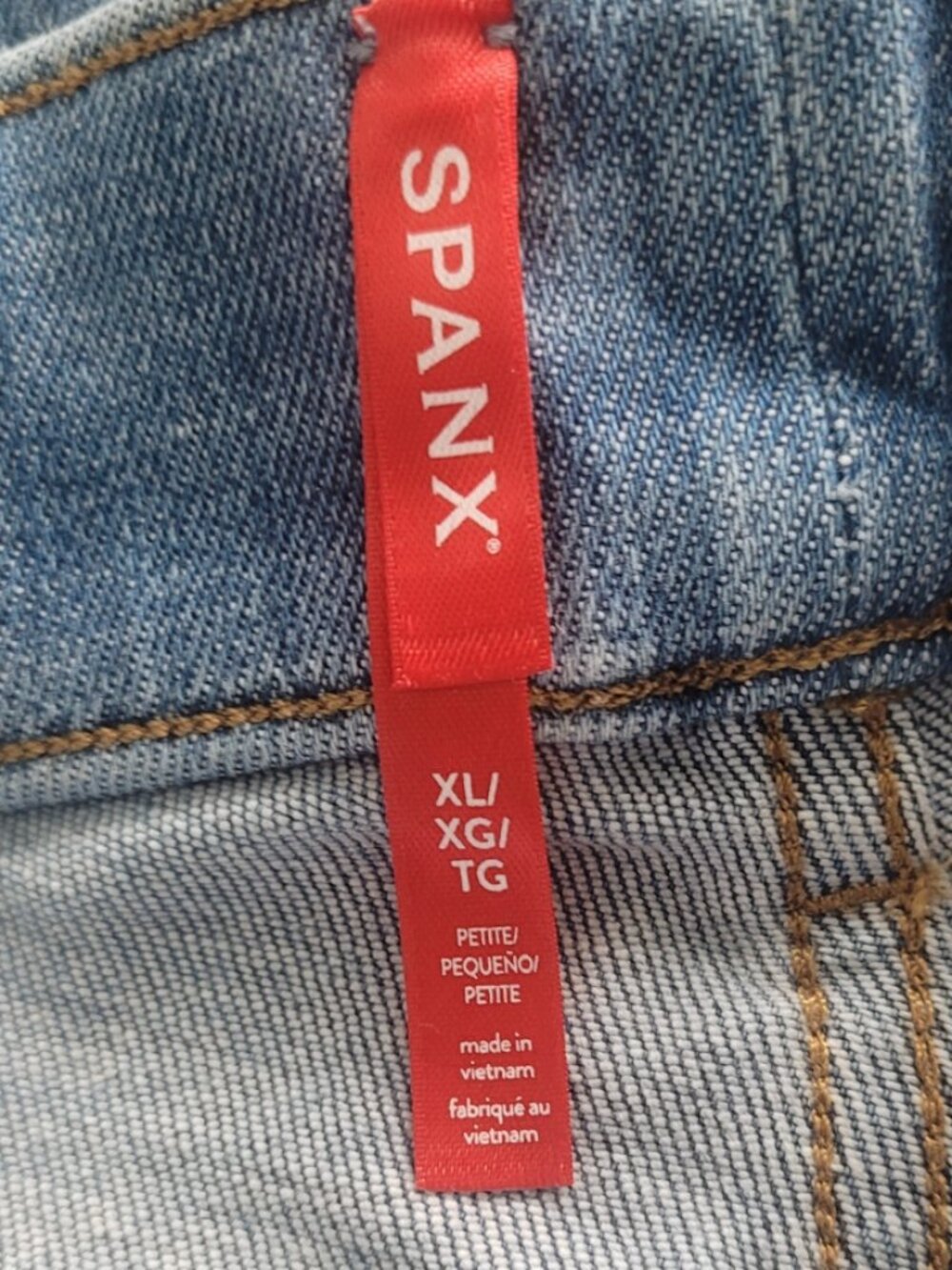 NWT SPANX Flare Jeans in Stonewashed Blue Size XLP - Picture 7 of 8